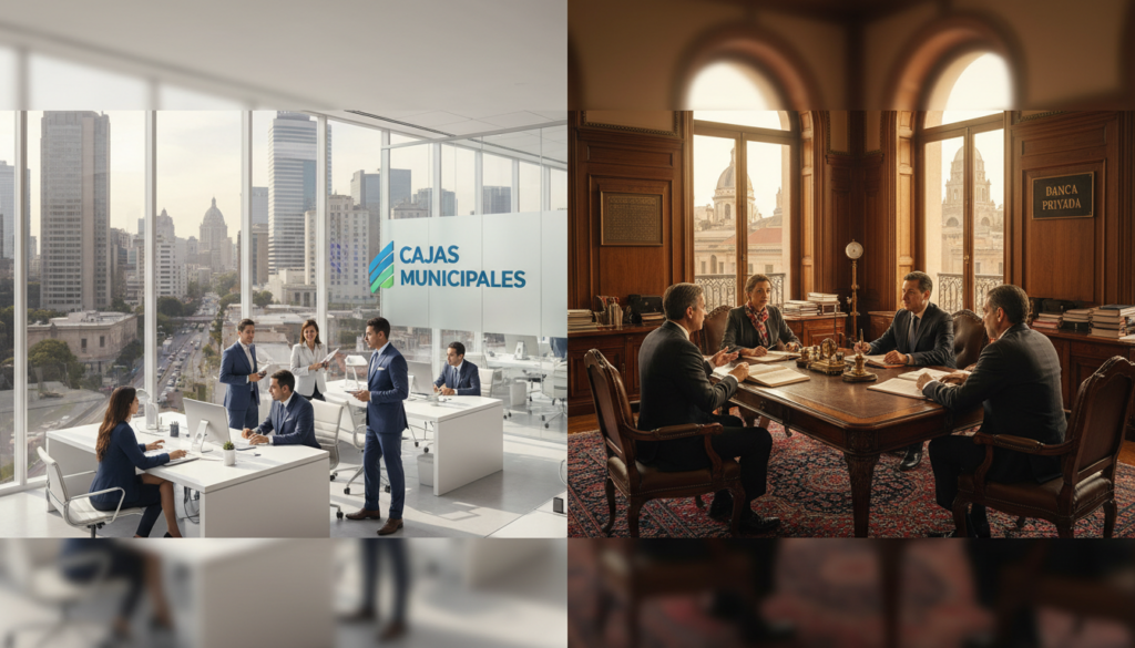cajas municipales vs bancos
