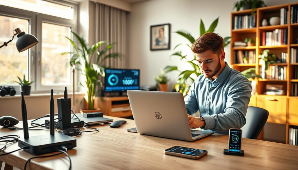 optimización de conexión de internet